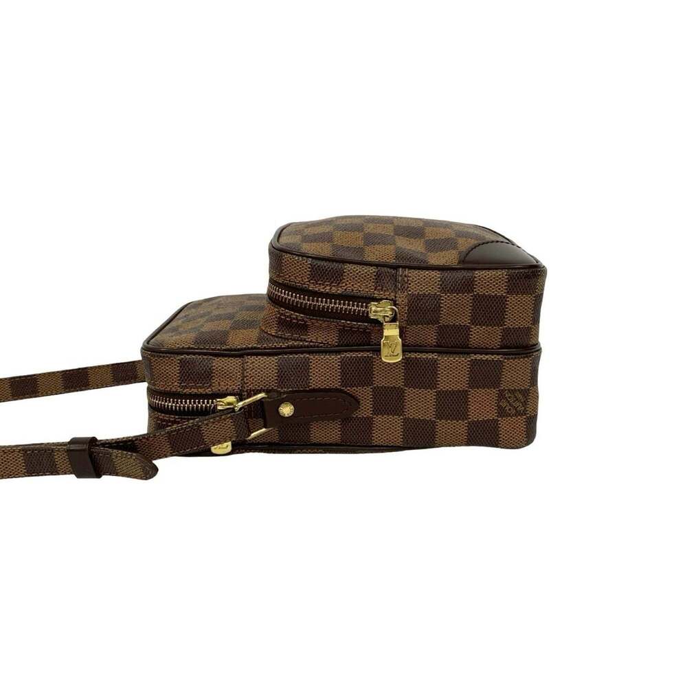 LOUIS VUITTON Authentic Brown Damier Leather Pochette Shoulder Bag - Picture 5 of 10